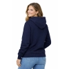 Bluza dresowa damska z kapturem kolor granatowy roz.L